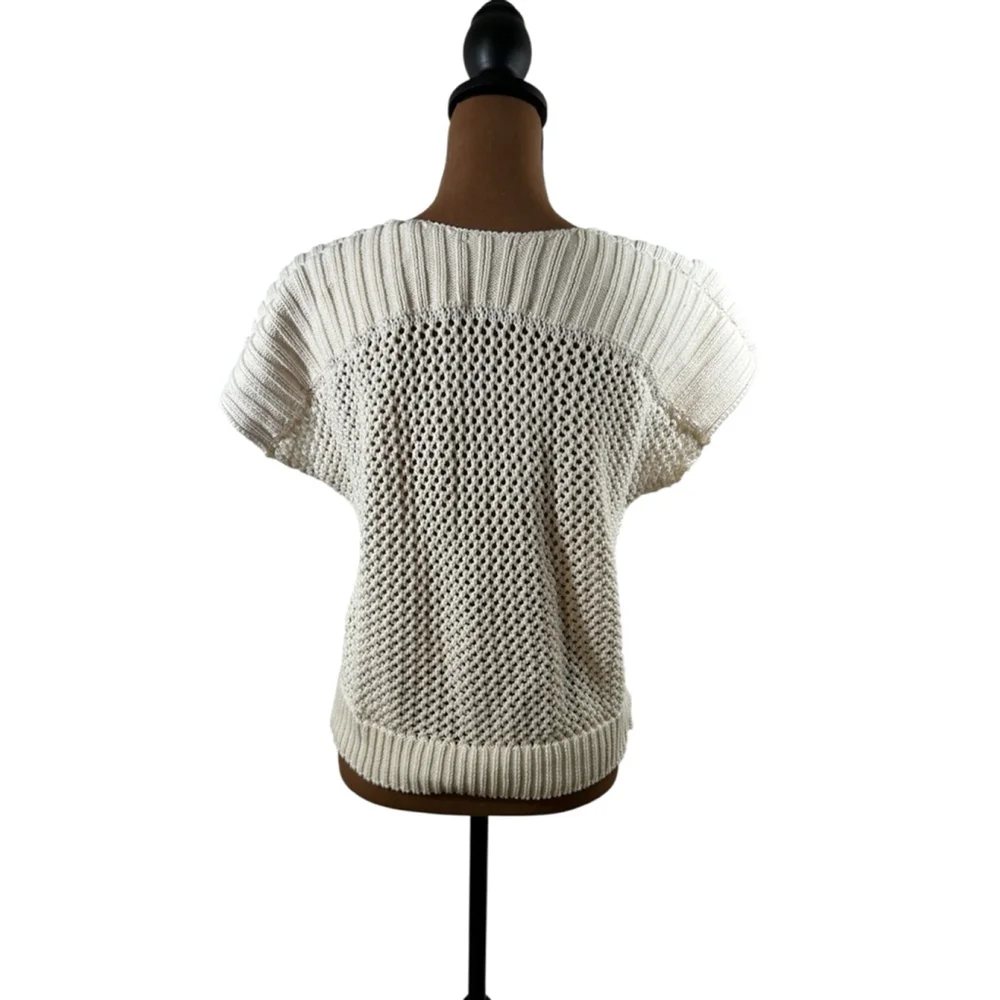 Another Love Beige Knit Crew Neck Sweater S